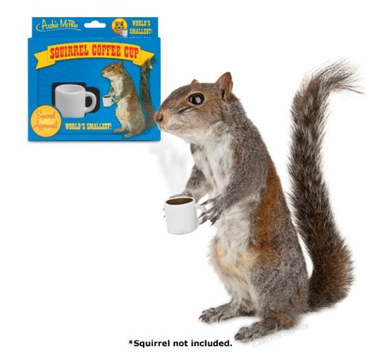 Llénala, déjala en la ventana y espera a que una ardilla venga a hacerte compañía. Normalmente usan bellotas huecas como taza (así que les gustará la mejora en el contenedor).Consíguela en Amazon por USD$5.75.
