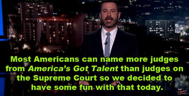 The catch was that most of the people mentioned would probably never set foot on the highly esteemed Supreme Court.