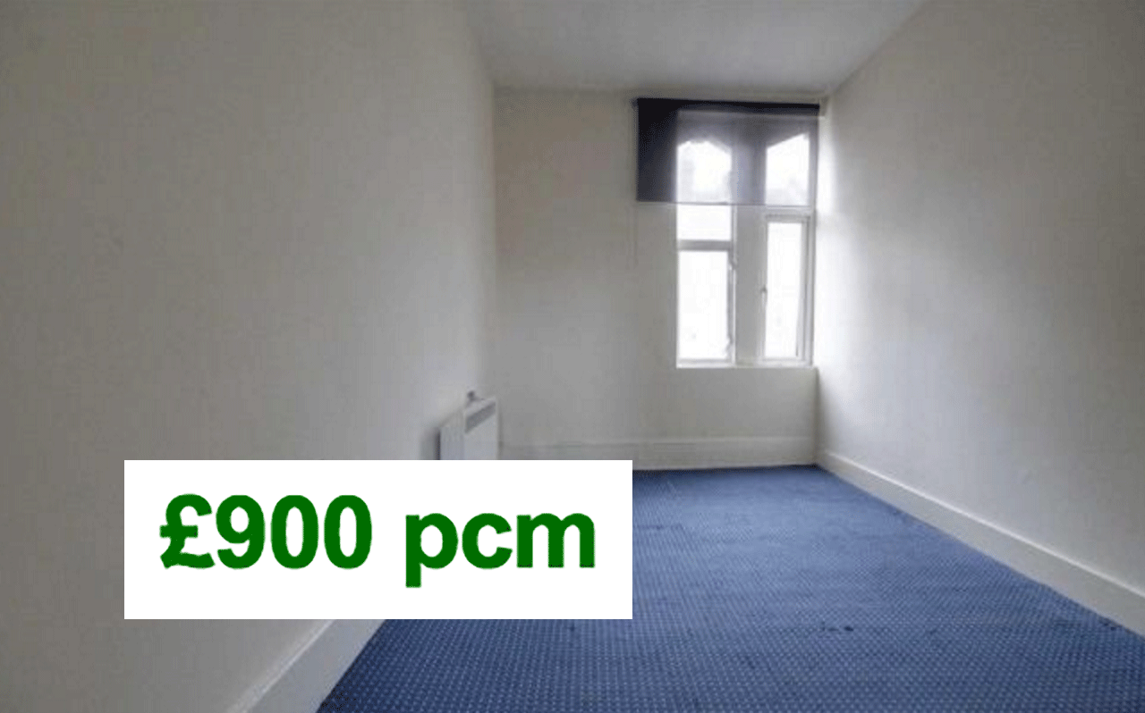 Now you're paying twice as much for a single bed box room in zone 3.