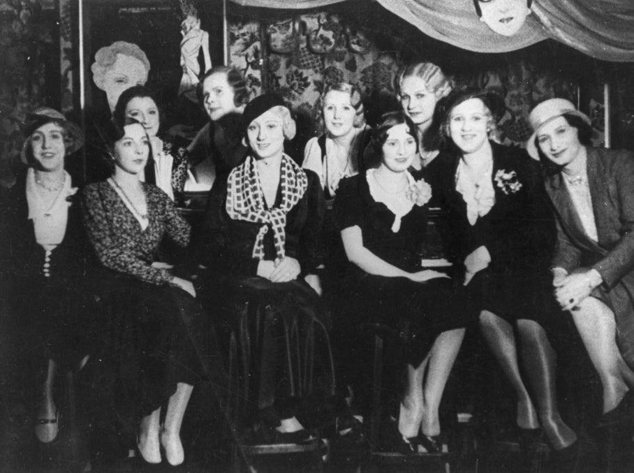 A group of women (and four transvestites) at Berlin's most popular LGBT nightclub, Eldorado, in 1930.