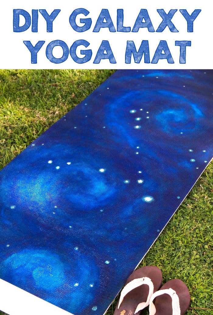 This DIY Galaxy Yoga Mat Is Insanely Cute