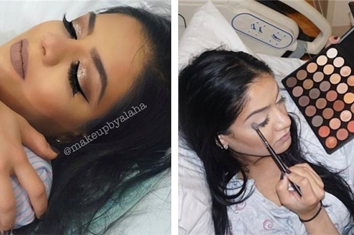 大好きなメイクをして陣痛を乗り切った女性の写真に共感の声