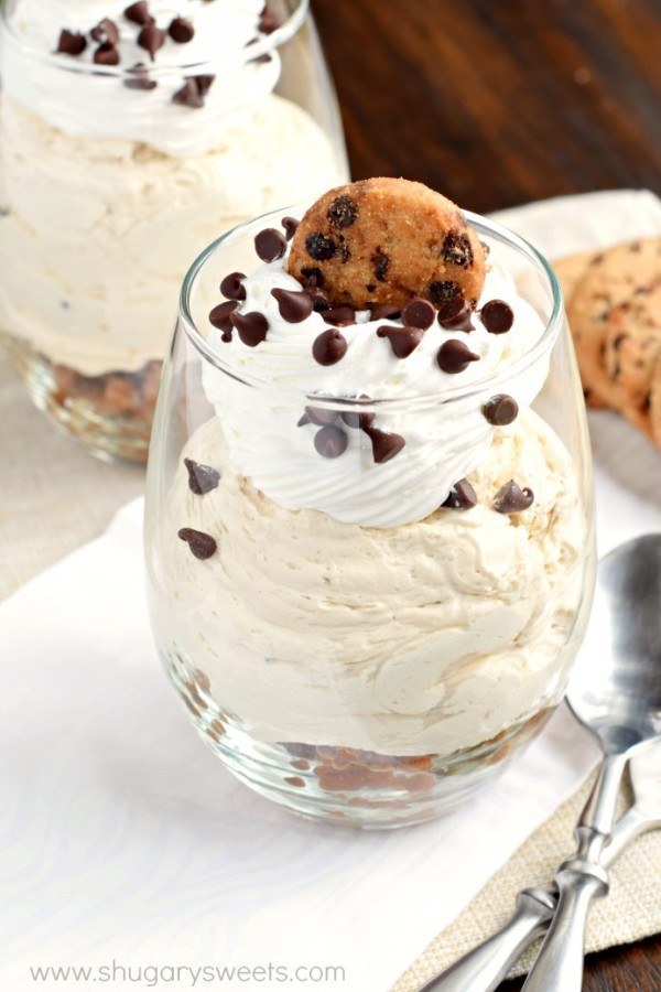 Chocolate Chip Cookie Cheesecake Parfait.