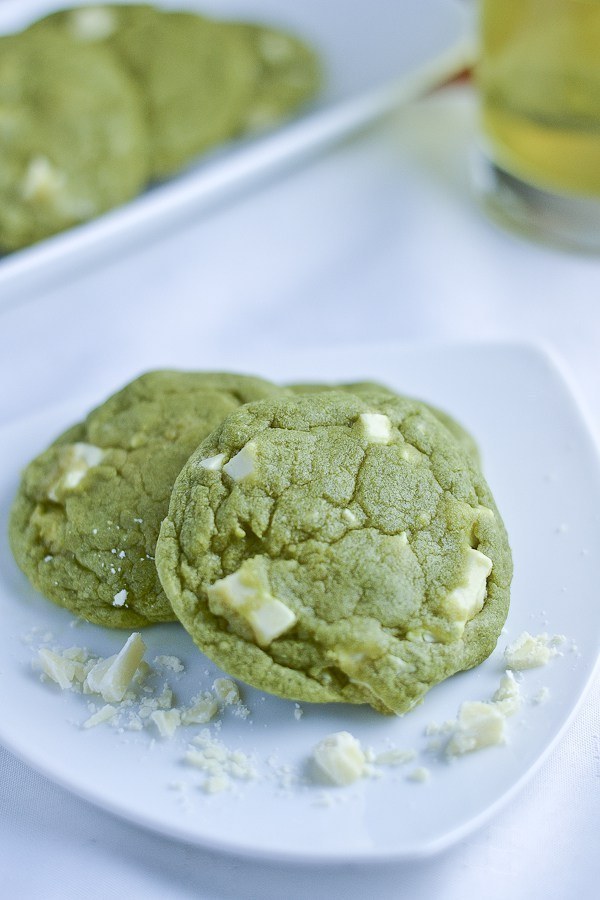 White Chocolate Green Tea Cookies