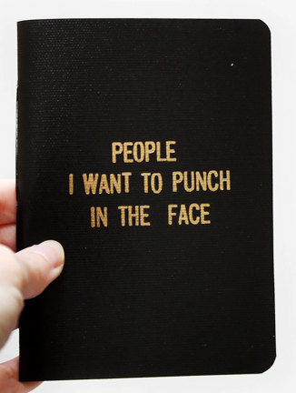 And this notebook, to hold in plain view to really drive the point home.