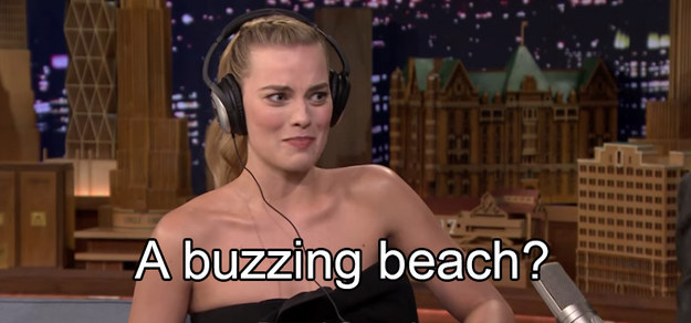 Despite her word being a world-famous Australian beach, she just couldn't understand.