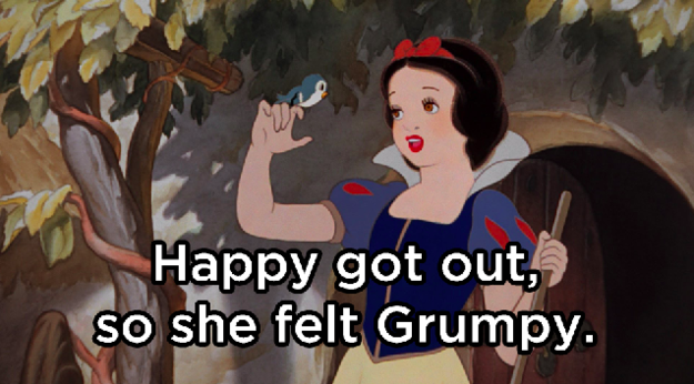 What happened after Snow White sat in the bath, feeling happy?