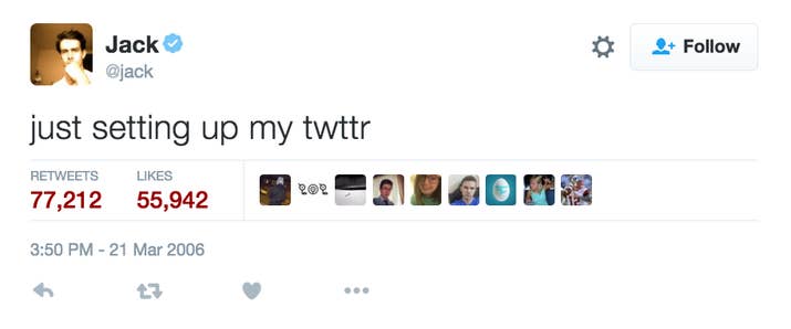 On March 21, 2006, co-founder of Twitter Jack Dorsey hammered out 24 characters of his 140-character limit to craft the world's first tweet. Ten years later, Twitter has established itself as a major form of communication among its over 300 million users!