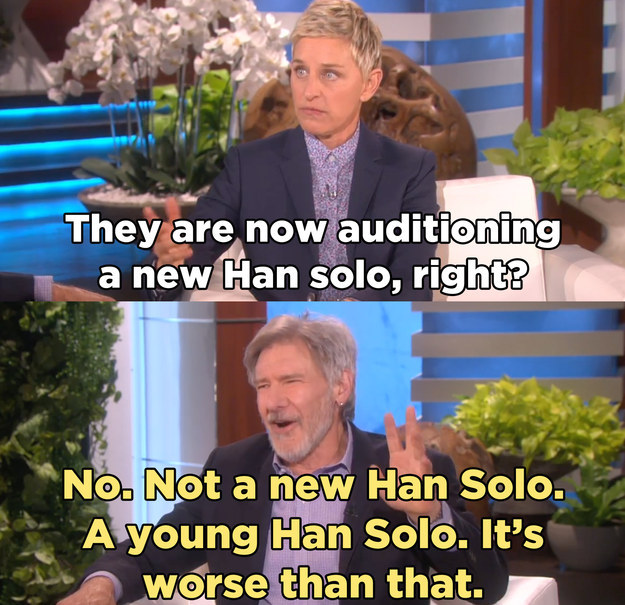 Including that new movie we'll be getting about a young Han Solo.