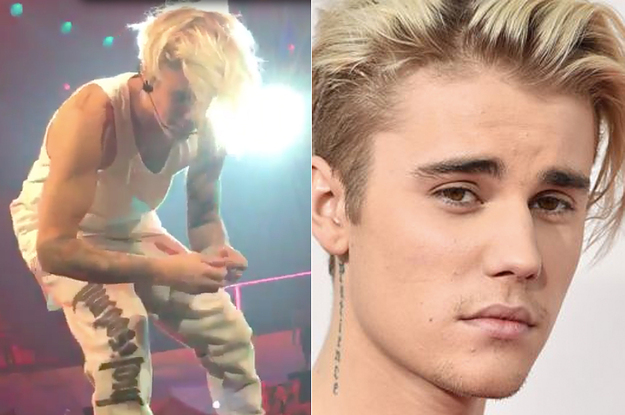 Justin Bieber Stole A Girl's Hair Tie Mid-Song At A Concert