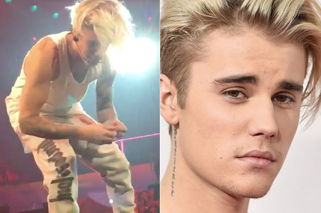 Omg Justin Bieber Had To Steal A Hair Tie From A Fan During