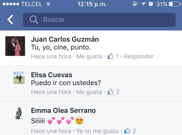 Juan Carlos y Elisa just ended their relationship.