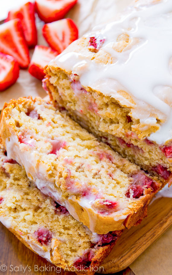 Glazed Strawberry Bread