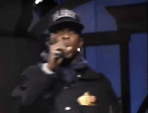 He knew how to bring the energy onstage.Legendary Lyric: "Now here's a funky introduction of how nice I am / Tell your mother, tell your father, send a telegram / I'm like an energizer 'cause, you see, I last long / My crew is never ever wack because we stand strong"