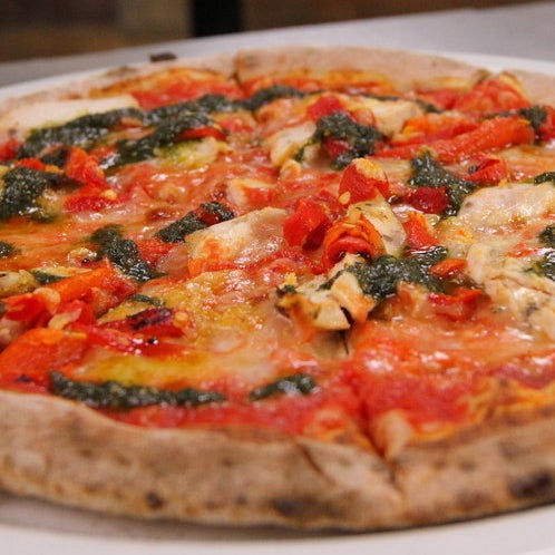 Genoa Pizza from Fratelli in Ottawa, Ontario.
