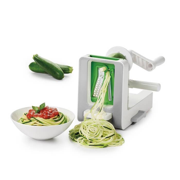 Commercial Chef Vegetable Spiralizer Zucchini Zoodle Noodles Maker Set With  Four Blades : Target