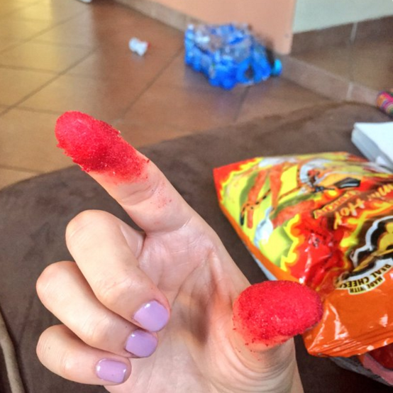 Your fingers are always in an inseparable relationship with Hot Cheeto dust..