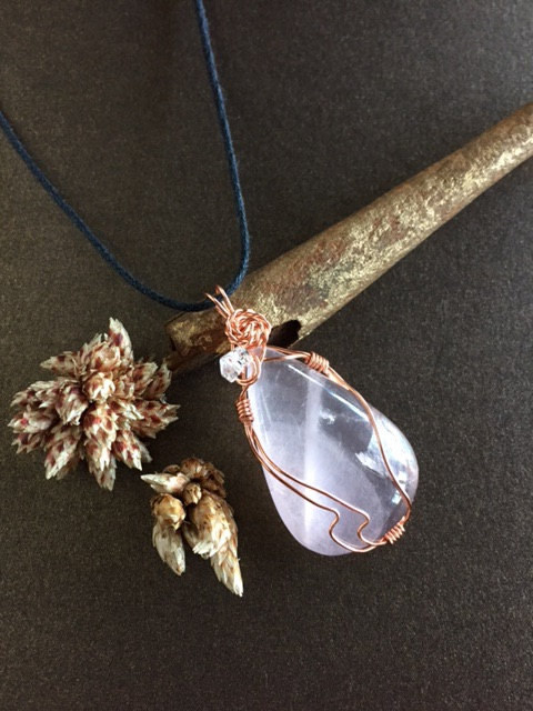 polished rose quartz jewelry