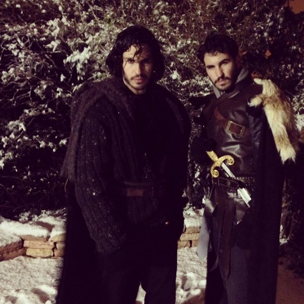 For Halloween two years ago, he dressed up as Jon Snow while his twin brother Alon went as Robb Stark (Richard Madden).