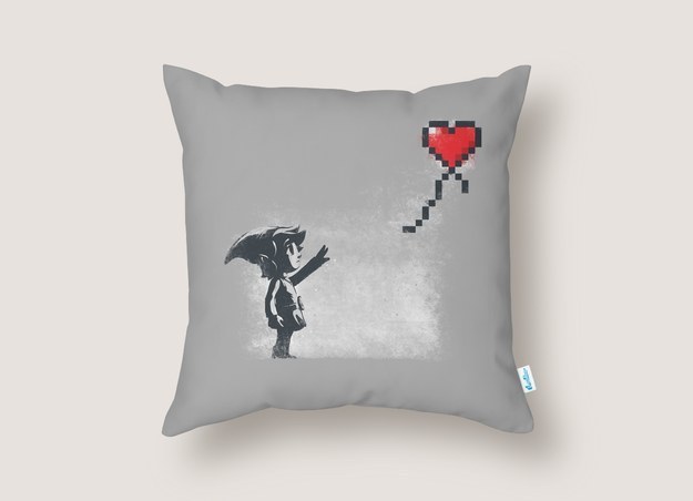 This Banksy/Link mashup pillow