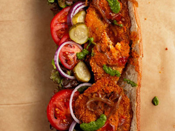 Israeli Schnitzel Sandwich