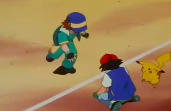 Todo mundo acompanhou as aventuras de Ash e Pikachu imaginando que eles finalmente venceriam a "Liga Pokémon". Mas quando Charizard se recusa a lutar, eles são simplesmente eliminados. Felizmente, isso era um gancho para que a série tivesse sequencia e durasse até hoje. Assista aqui.