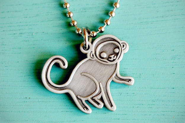 This cute silver necklace.