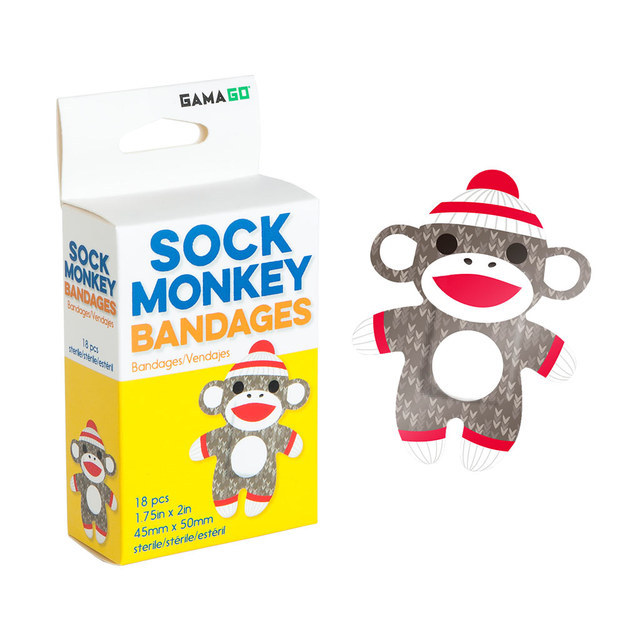 These sock monkey bandages.