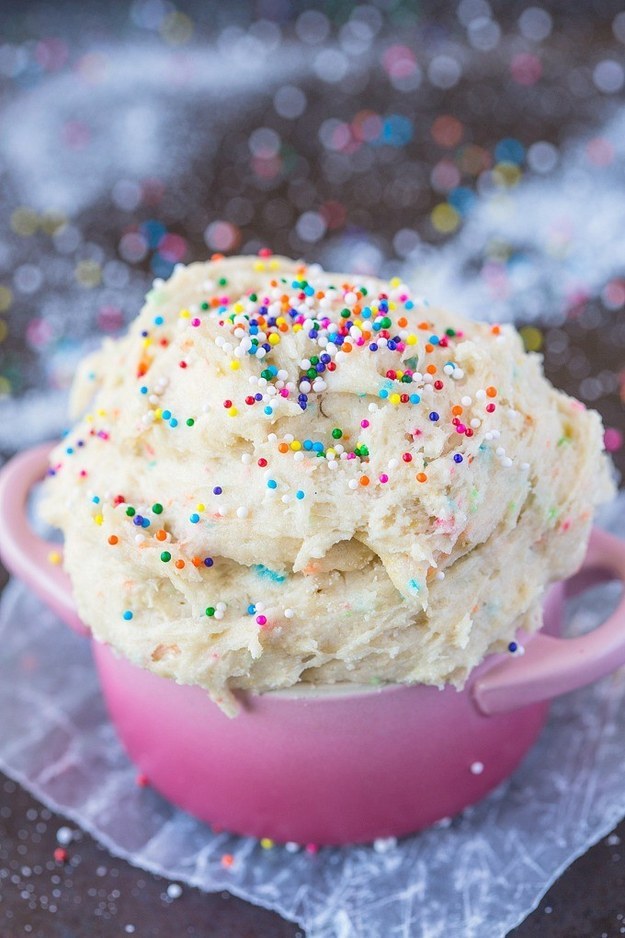 Cake Batter Dip With Sprinkles