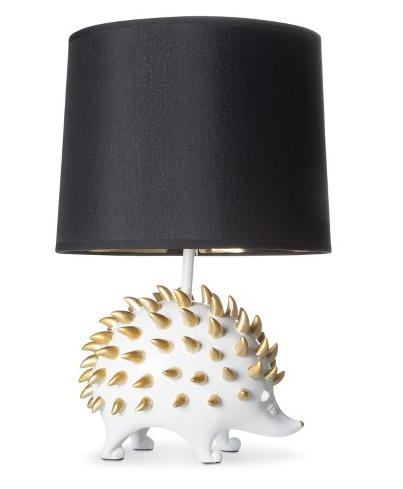 A hedgehog lamp that looks pretty sharp.