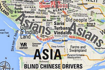 Judgemental Map Of Toronto People In Vancouver Seem To Love This Racist Map Of Their City