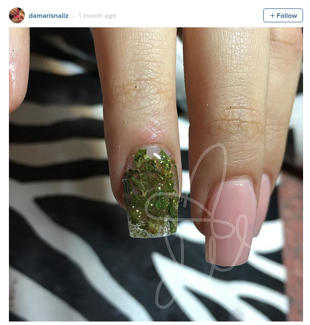 Image result for getty's Weed Manicures nails