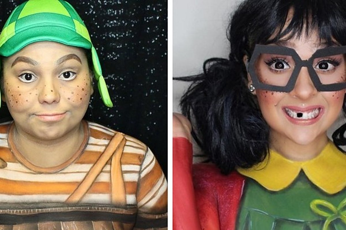 Estos artistas recrearon a los personajes de El Chavo sin ropa solo usando  pintura corporal