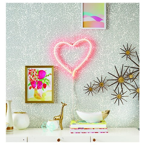 A neon light that'll set your heart aglow.