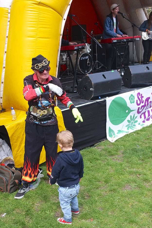 Disco Pete, as he’s known to locals, is always guaranteed to liven up any August seafront busker’s performance.