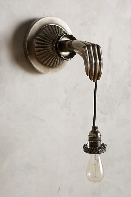 anthropologie hand lamp