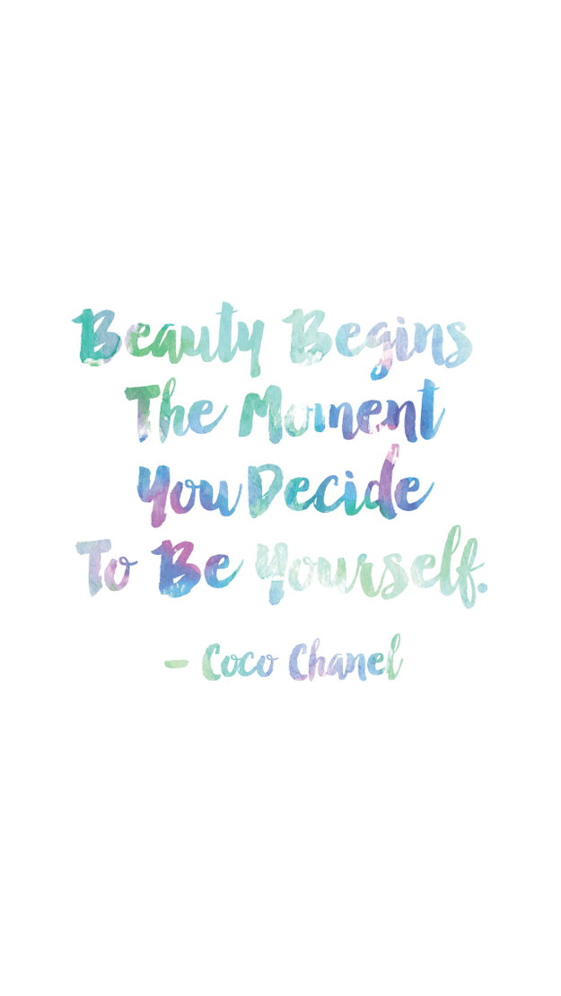 This glamorous guidance from Coco Chanel: