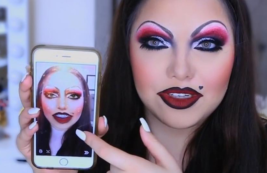 This Woman Re-created A Snapchat Filter Irl And It's Actually Insane