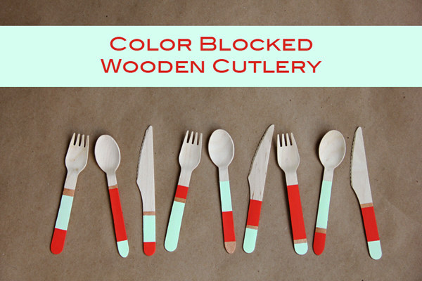 Make some cutlery you actually love with your own colorblock pattern: