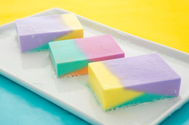 Keep it clean with your own colorblock soap: