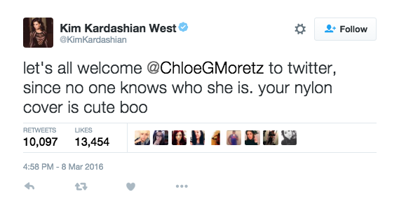 Mrs. Kardashian-West also threw some ice cold shade at Chloë Mortez, as well.