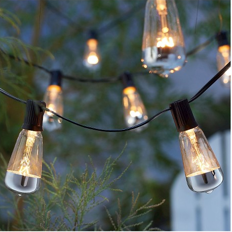 A set of mercury-dipped string lights to leave up year-round.