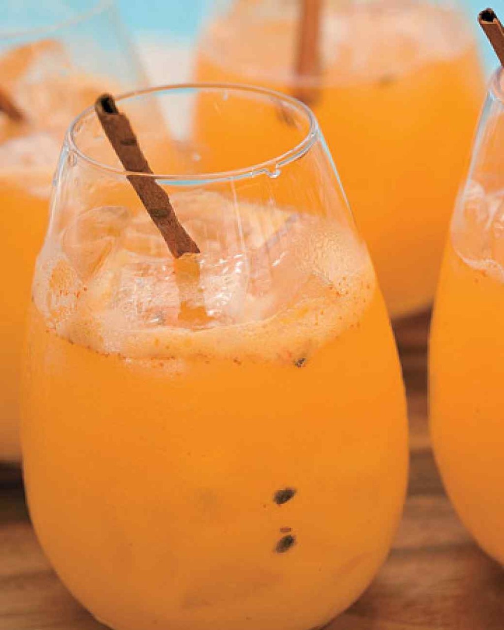 This margarita features the exotic flavors of passion fruit, Shichimi Togarashi spice powder (whatever that is?), and cinnamon. It's on Martha Stewart's website, so it must be good! Recipe here.