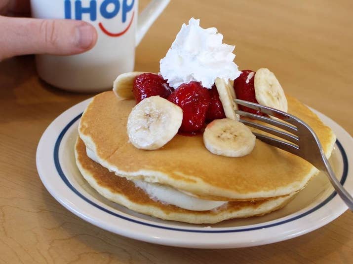 Freebie: A stack of pancakes if you sign up here.