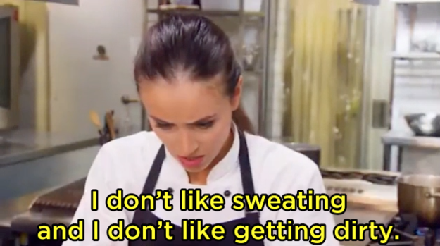 When she revealed her thoughts about sweating and getting dirty.
