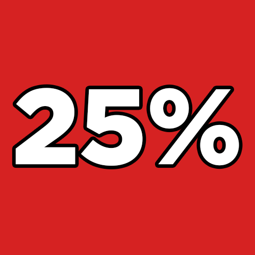 25%