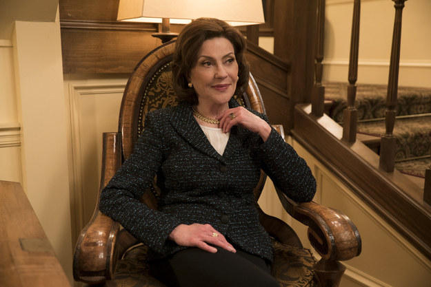 Emily Gilmore looks as classy as ever, even though she's definitely feeling the loss of her husband, Richard.