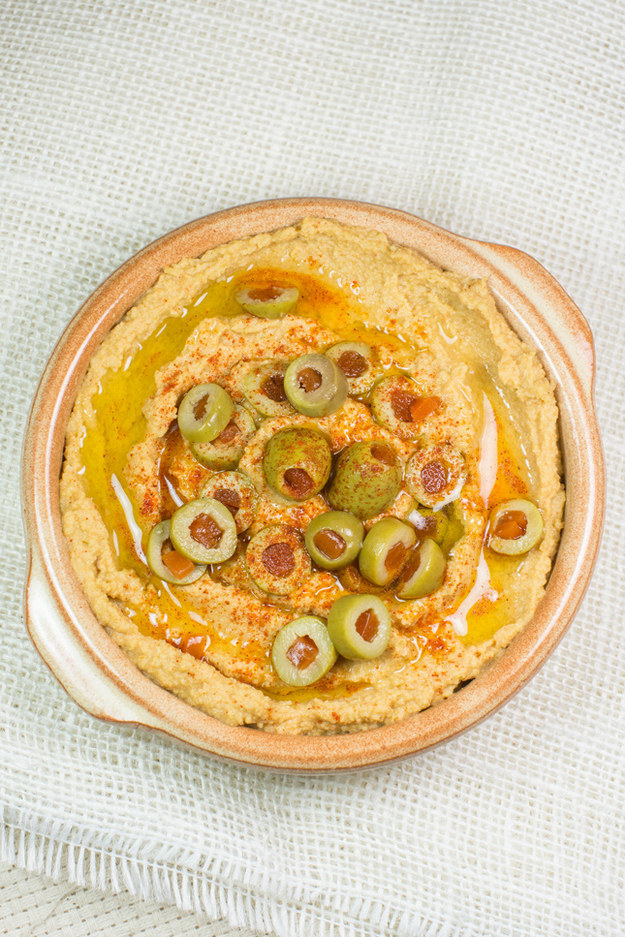 Green Olive and Pimento Hummus