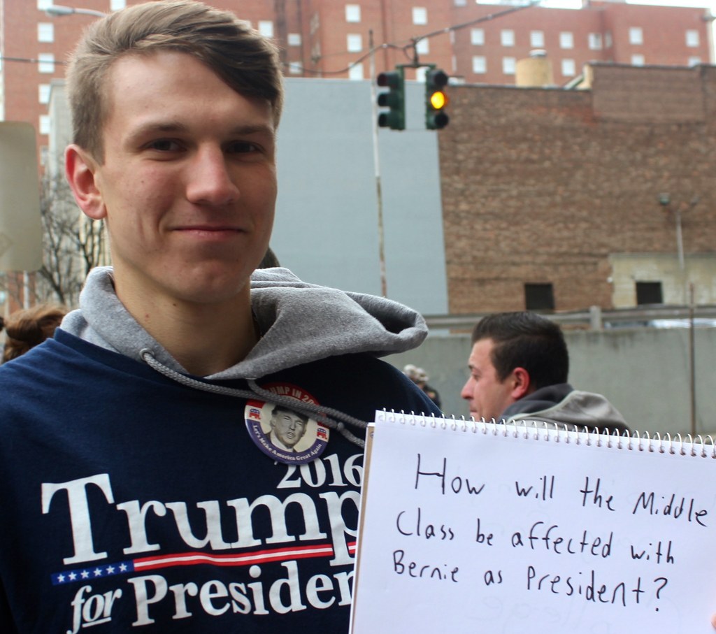 "How will the middle class be affected with Bernie as president?"