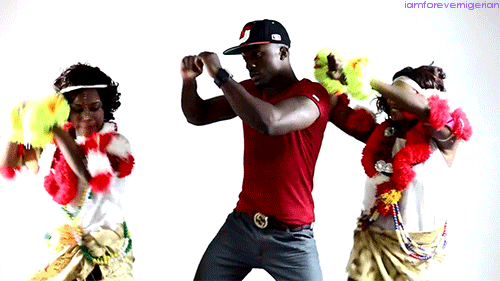 Dancers move together in the video for Nigerian singer Iyanya's 2012 hit, "Kukere."